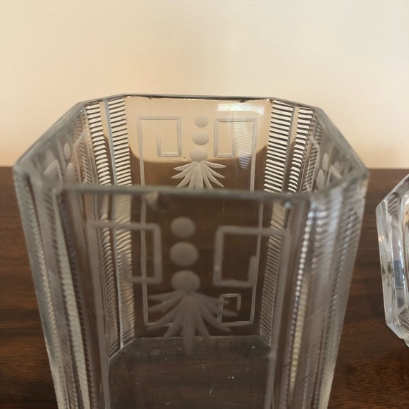 Antique Glass Condiment Jar - Picture 10 of 11